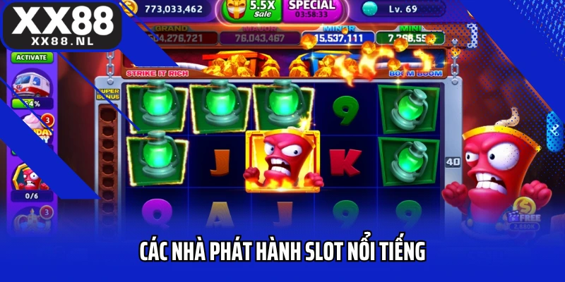 Các nhà phát hành slot nổi tiếng
